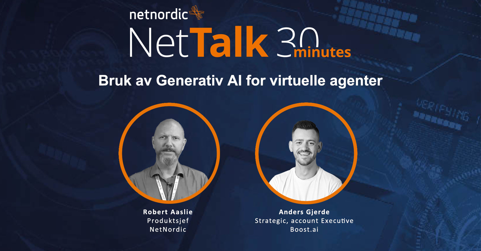 NetTalk 30 Minutes – Bruk av Generativ AI for virtuelle agenter