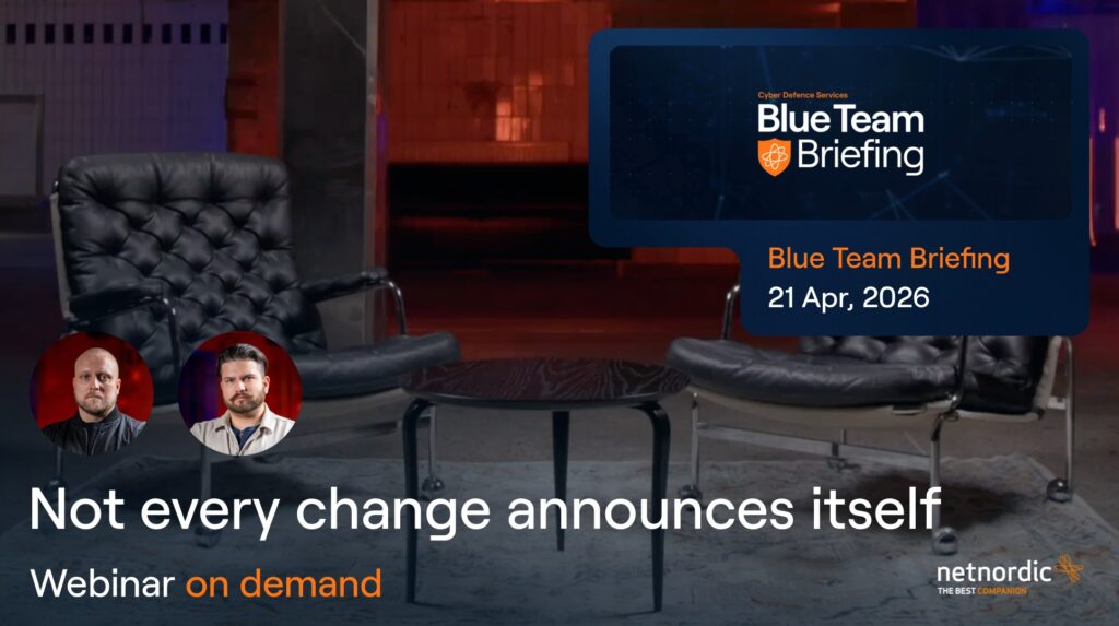 Blue team briefing